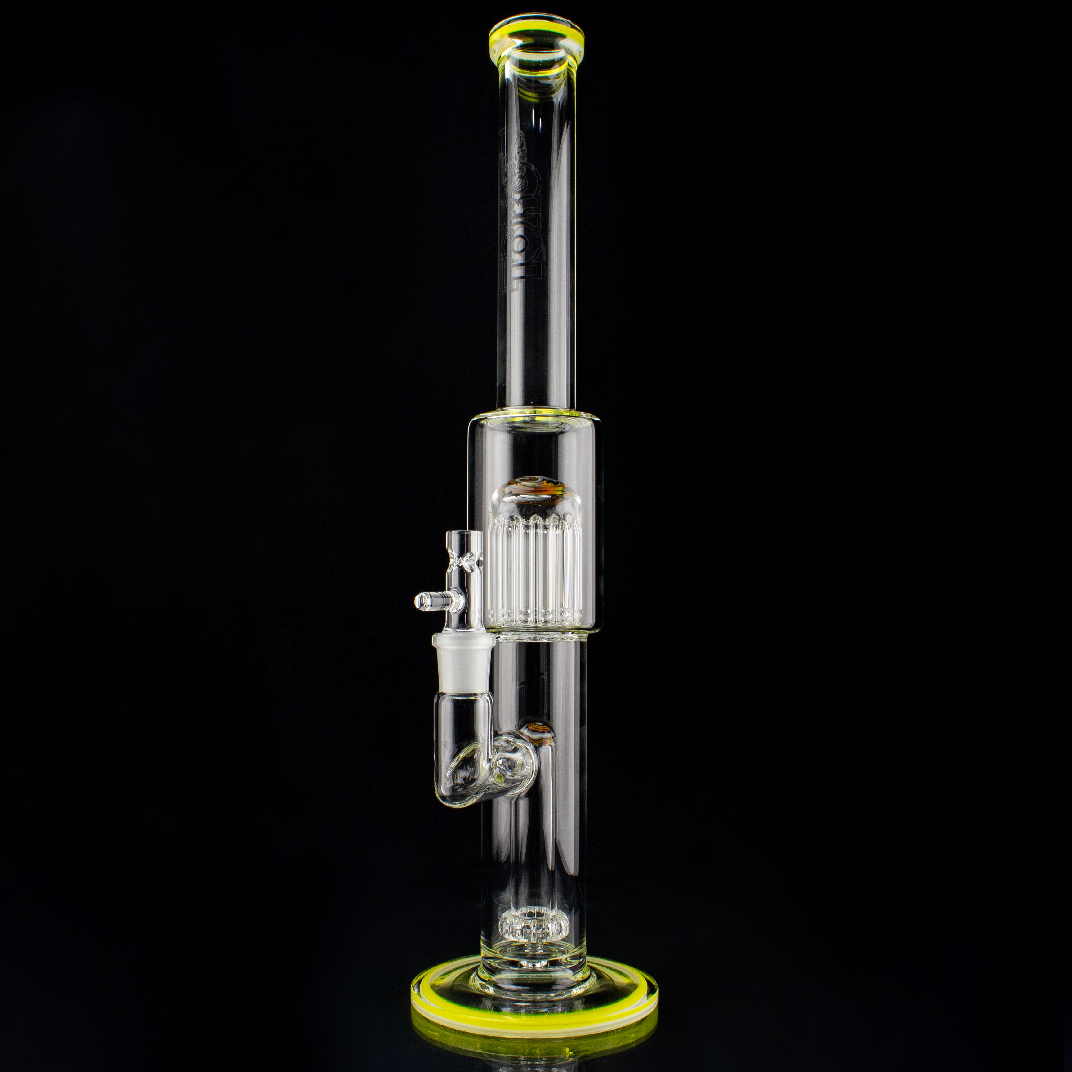 Toro Glass Yellow Accent Circ/13 Arm Tube with Reversal Caps - Planet Caravan